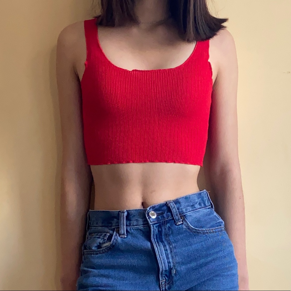 Brandy Melville Red Rina Tank Top